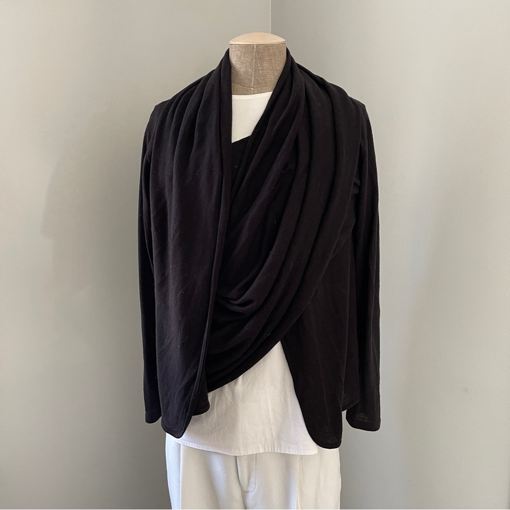 Men's Black Cardigan Sweater